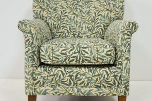Reupholstered Armchair in a Morris & Co. Fabric
