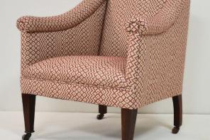 Chair Reupholstered in a Sanderson Woven Fabric