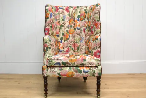 Reupholstered fluted chair magnolia