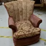 Reupholstered Fluted Back Chair