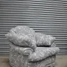 Fully Reupholstered Armchair and Three Piece Suite