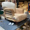 Fixed Back Howard Style Chair – Recovered