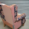 Wing Chair – Recovered in a patchwork of fabrics