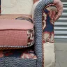 Wing Chair – Recovered in a patchwork of fabrics
