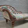 Buttoned Back Chaise - Recovered