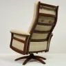 Wooden Frame Chair Reupholstered in a Colefax and Fowler Fabric