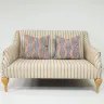 Sofa Reupholstered in Textured Woven Fabric