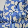 Small Armchair Reupholstered in a Bright, Bold Patterned Fabric