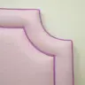 Bespoke Lilac Headboard with Contrast Piping