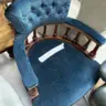 Little Antique Chair Reupholstered In a Boucle Fabric