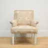 Reupholstered Armchair in William Morris Fabric