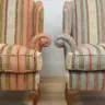 Pair of Wing Chairs Recovered in a Colefax & Fowler Fabric