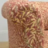 Antique Drop-Arm Sofa, Recovered in a William Morris Fabric
