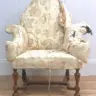 Antique Armchair Re-Covered for Trinity College Oxford