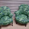 Reupholstered Small Chair Duo