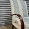 1940's Curved Wooden Arm Chair