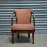 Curved Wooden Armed Chair