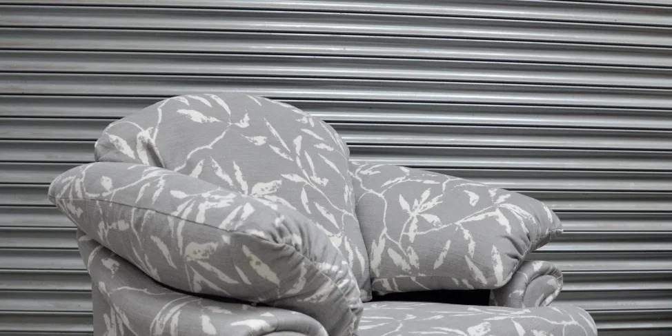 Fully Reupholstered Armchair and Three Piece Suite