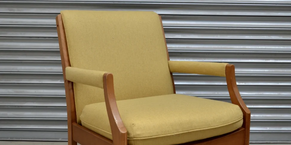 Wooden Frame Chair - recovered