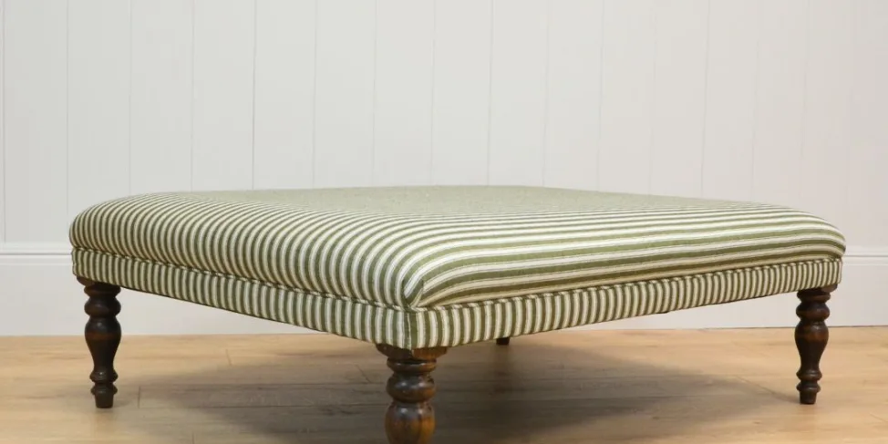STRIPED OTTOMAN