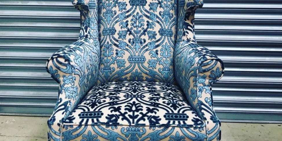 Statment Cut Velvet Armchair