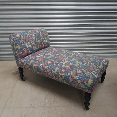 Chaise, Completely Reupholstered