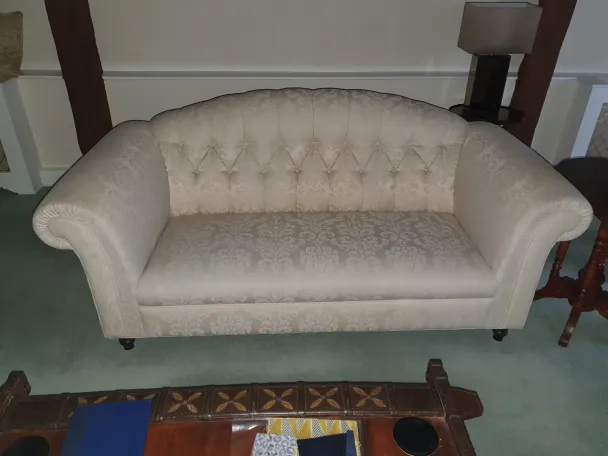 Buttoned Back Sofa - Recovered