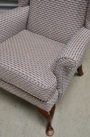 Wing Chair – Recovered