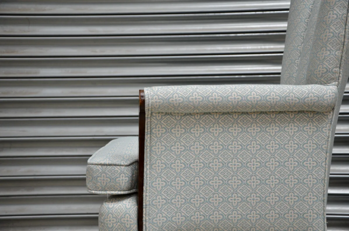 Fully Reupholstered, Fluted Back