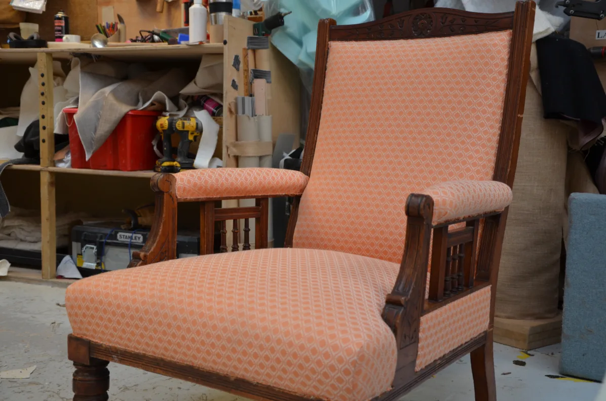 Showood Chair Reupholstery in Romo Aston Henna