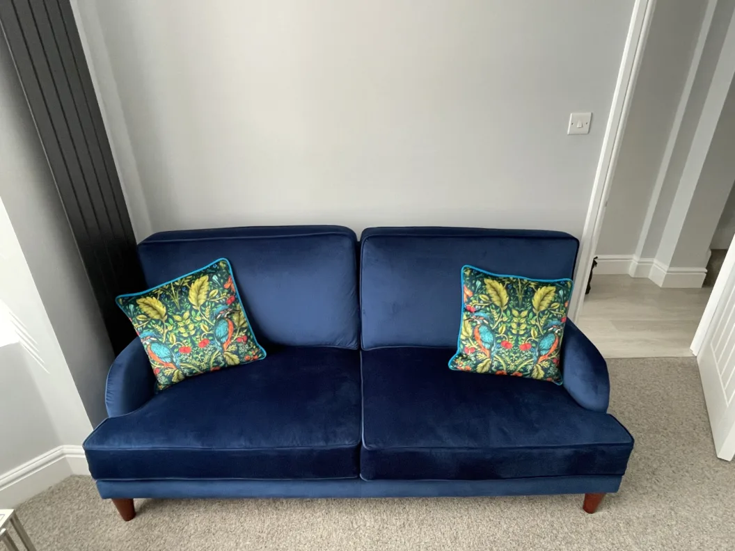 Bespoke Handmade Sofa & Footstool Adams & Moore