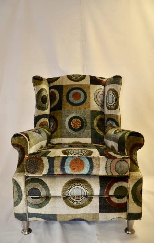 Reupholstered Wing Chair