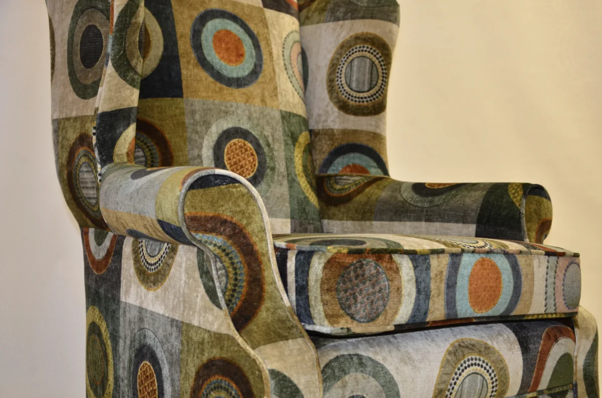 Reupholstered Wing Chair