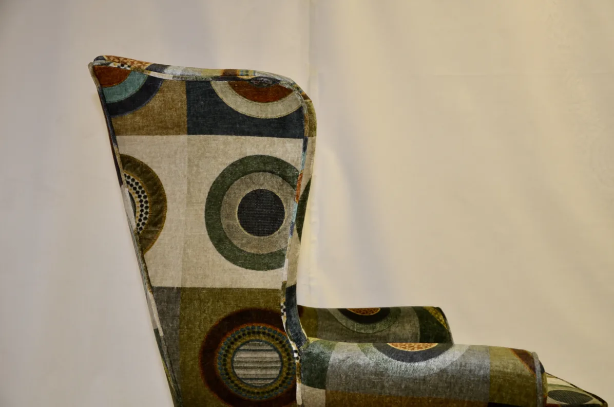 Reupholstered Wing Chair