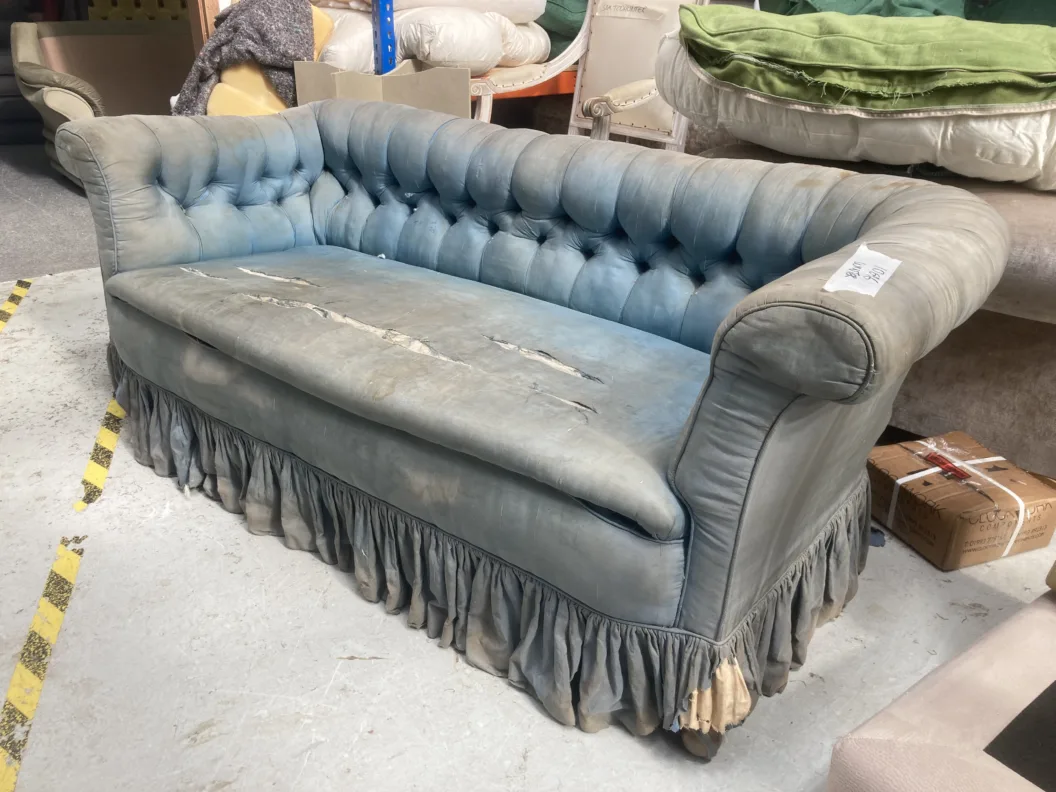 Traditionally Reupholstered Chesterfield