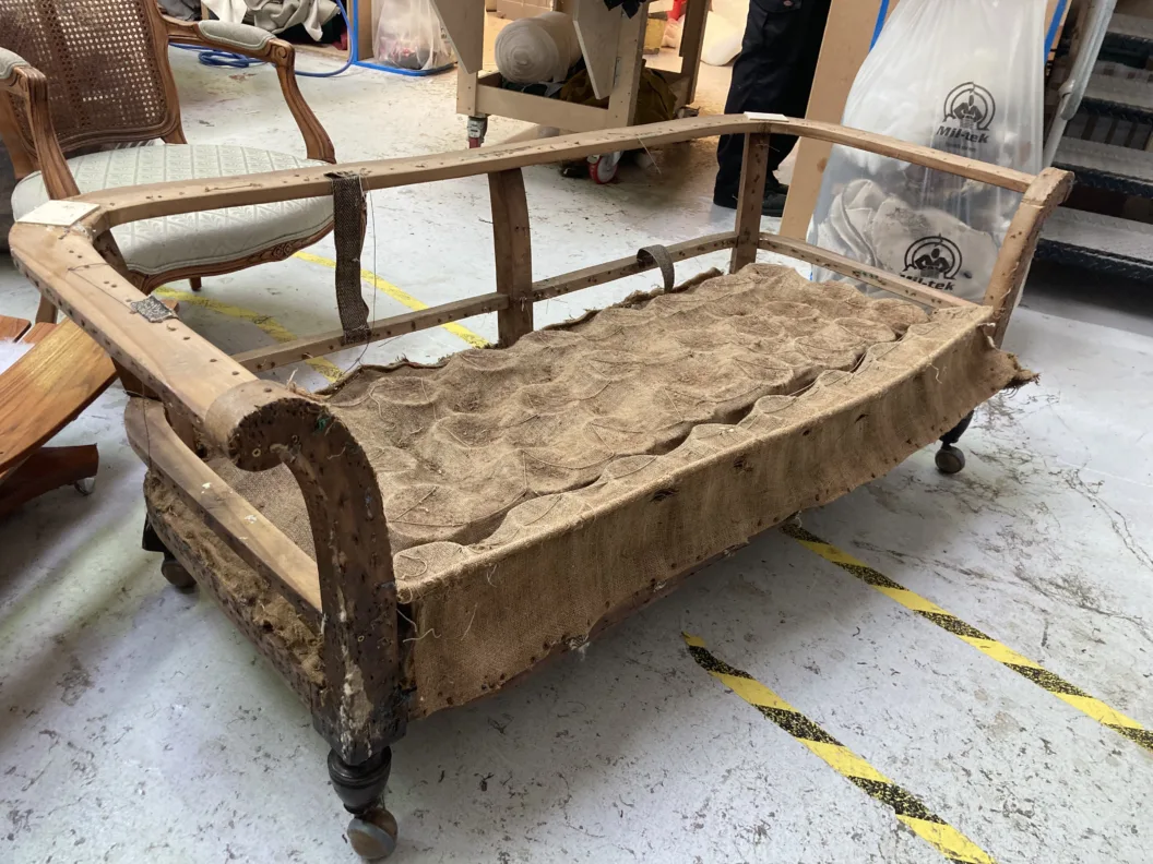 Traditionally Reupholstered Chesterfield