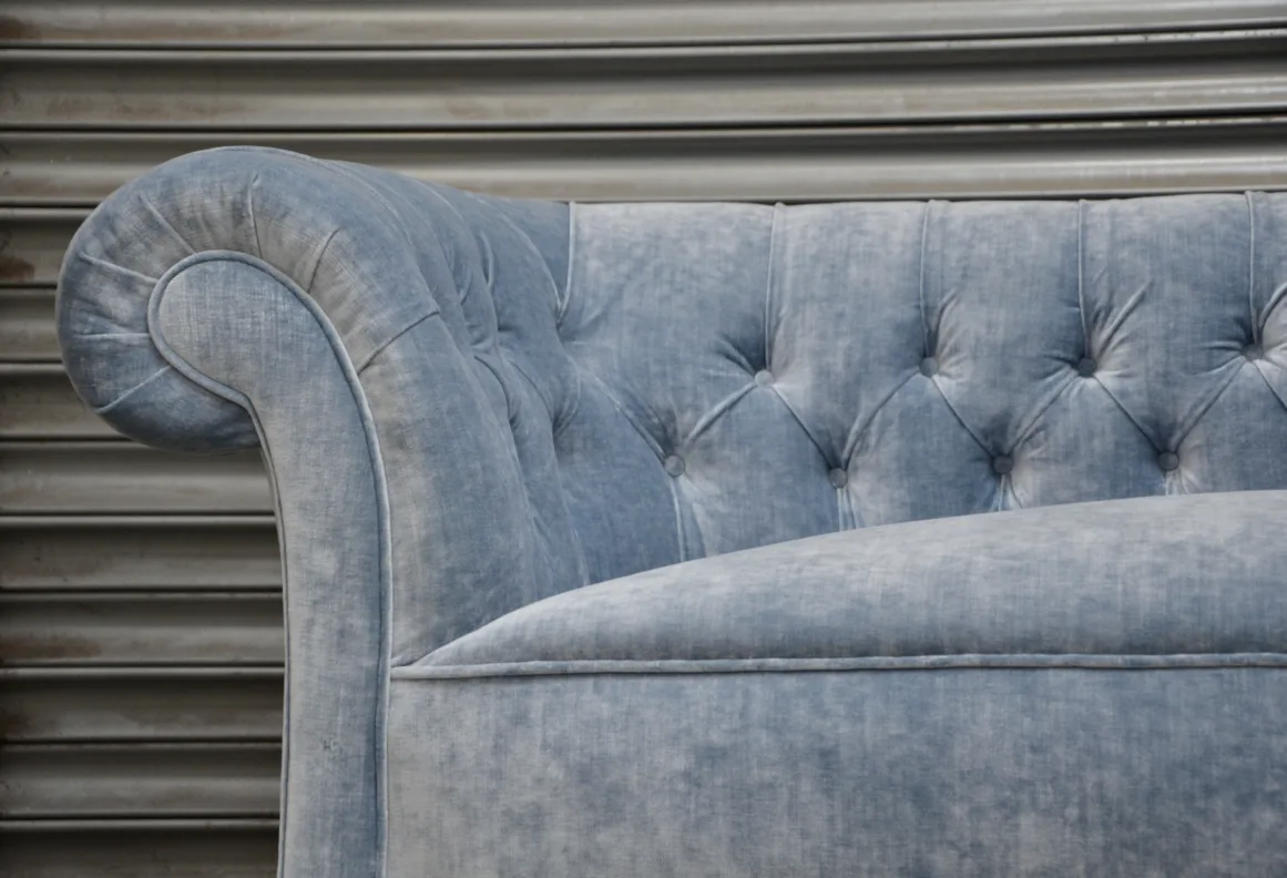 Traditionally Reupholstered Chesterfield