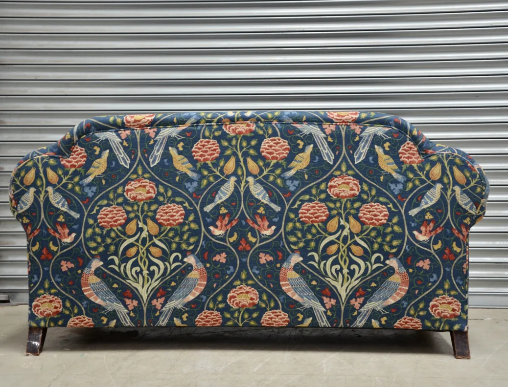 Georgian Sofa Reupholstery in a William Morris Fabric