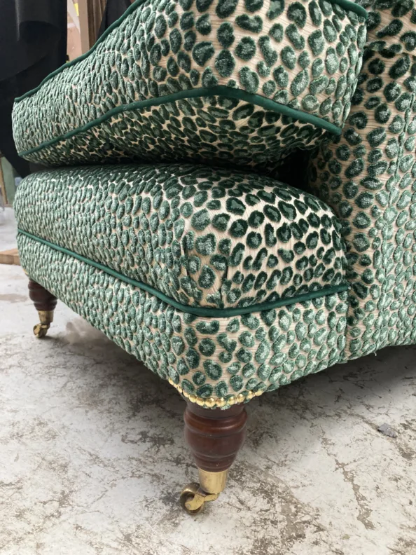 Fixed Back Howard Style Chair – Recovered