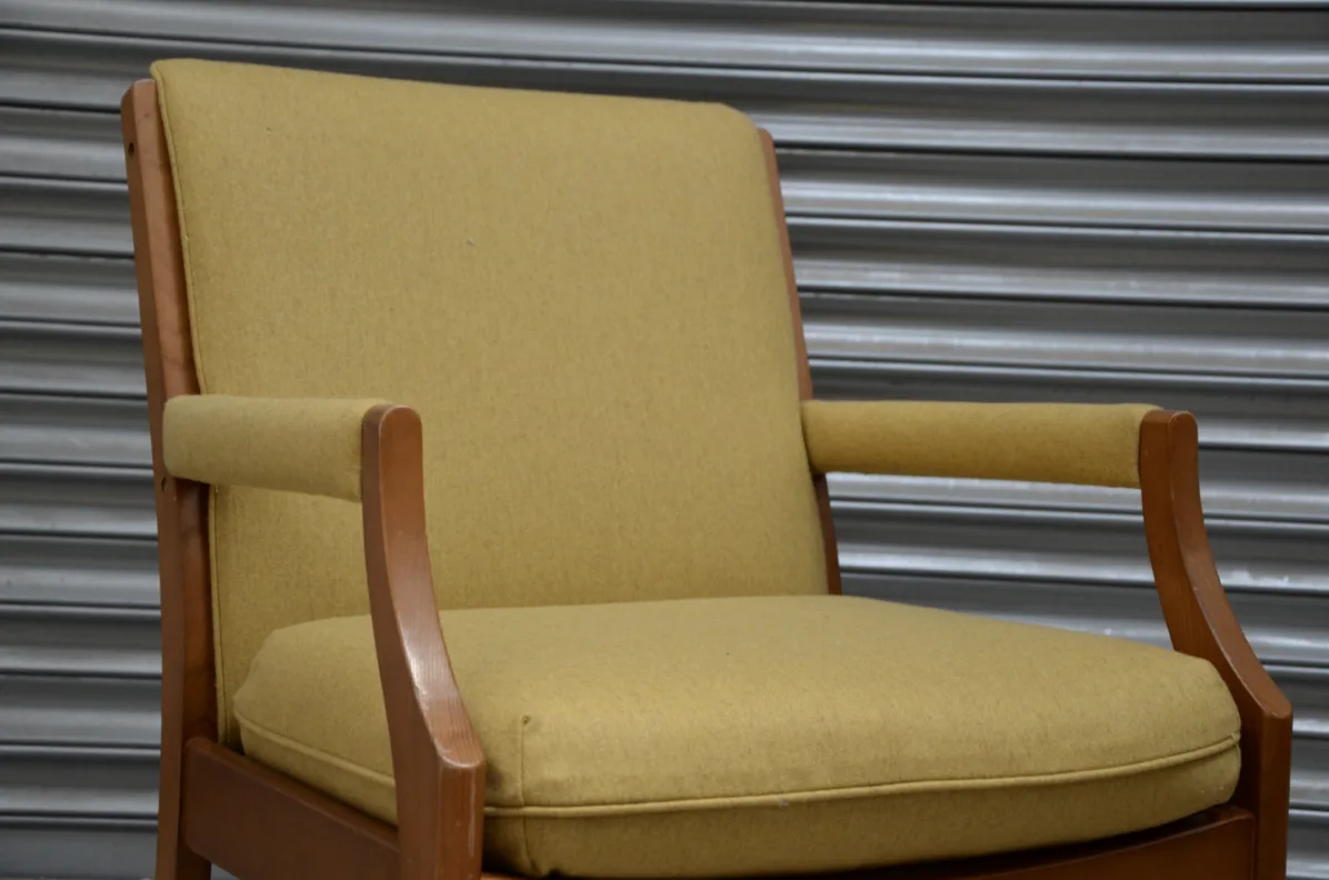 Wooden Frame Chair - recovered