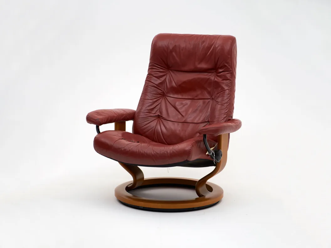 Leather Swivel Reclining Chair