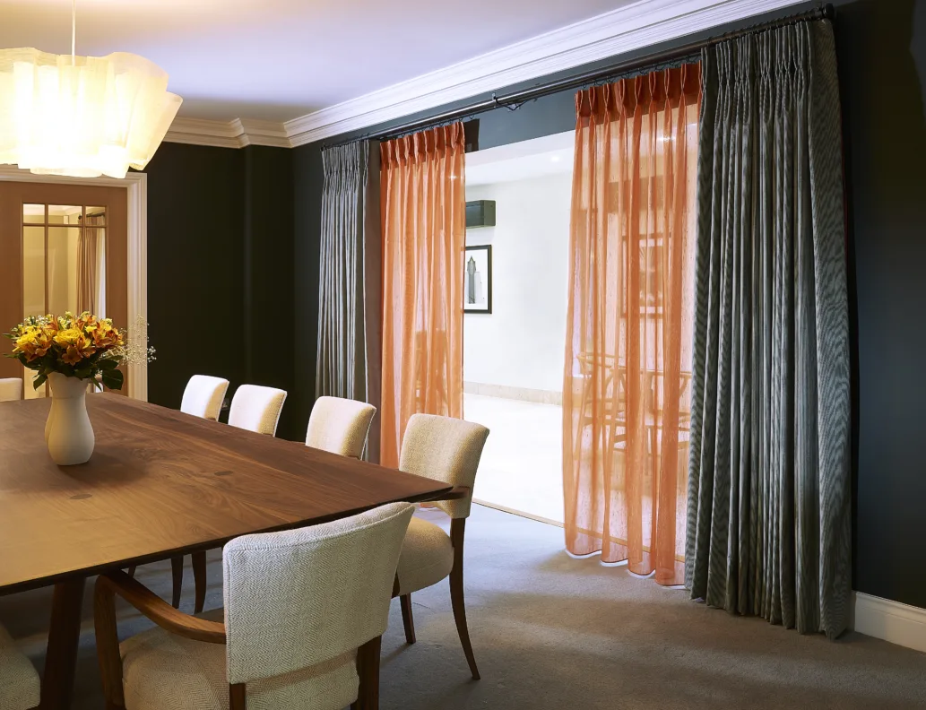 Double Pinch Pleat Voil and Curtains