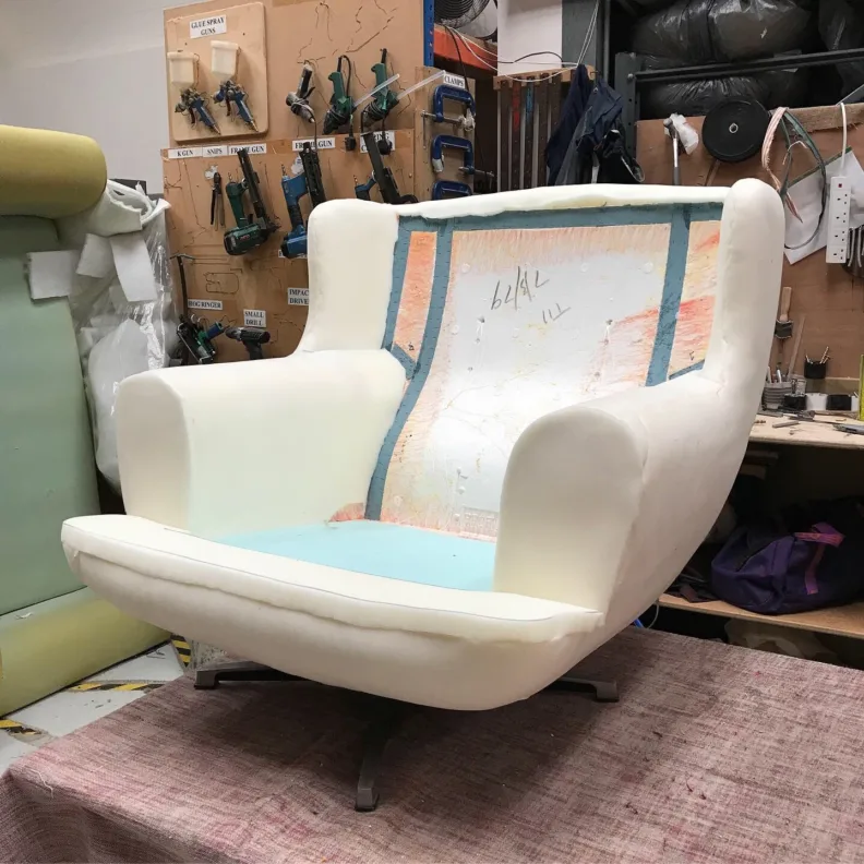 Retro Office Chair Reupholstery