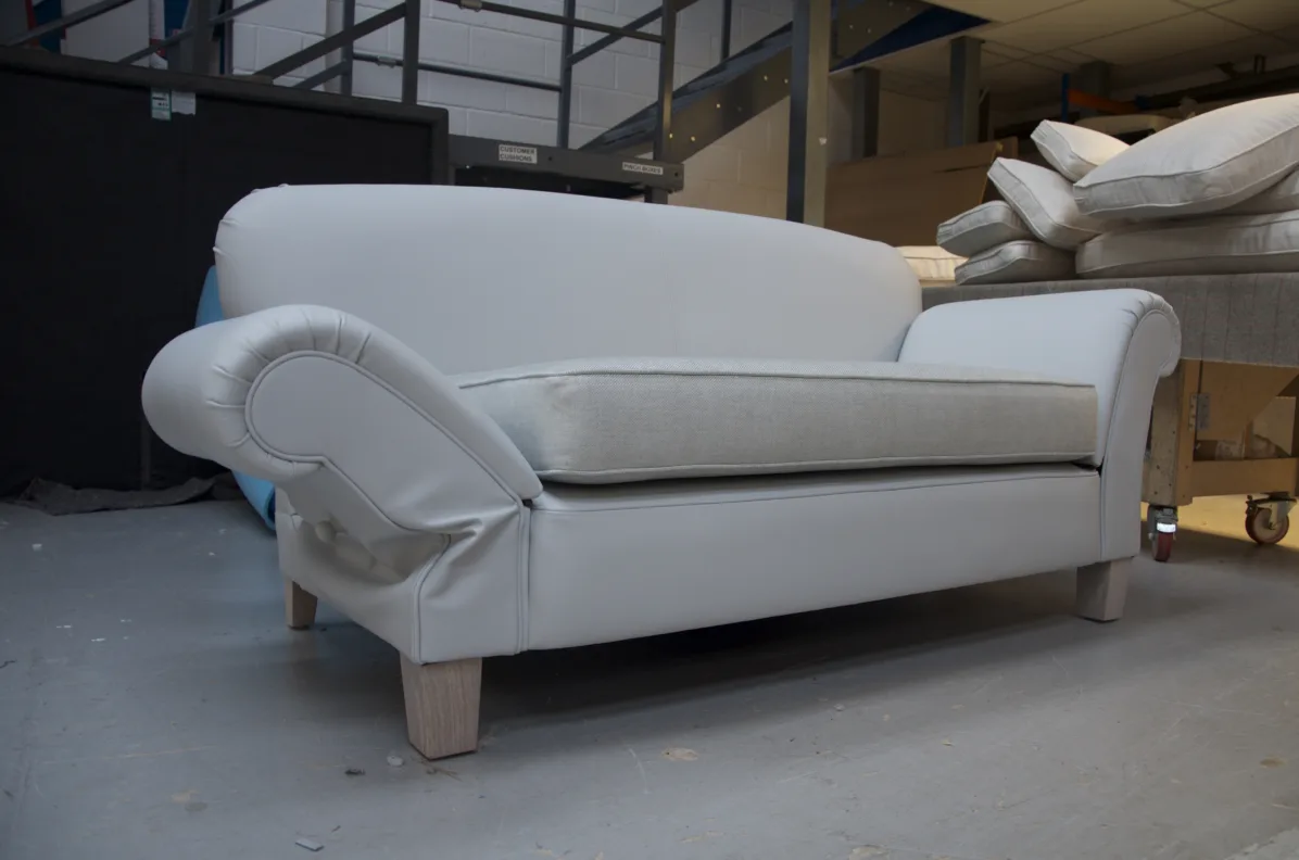 Traditional Drop Arm Sofa Reupholstery