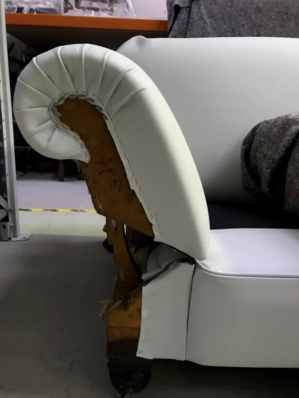 Traditional Drop Arm Sofa Reupholstery