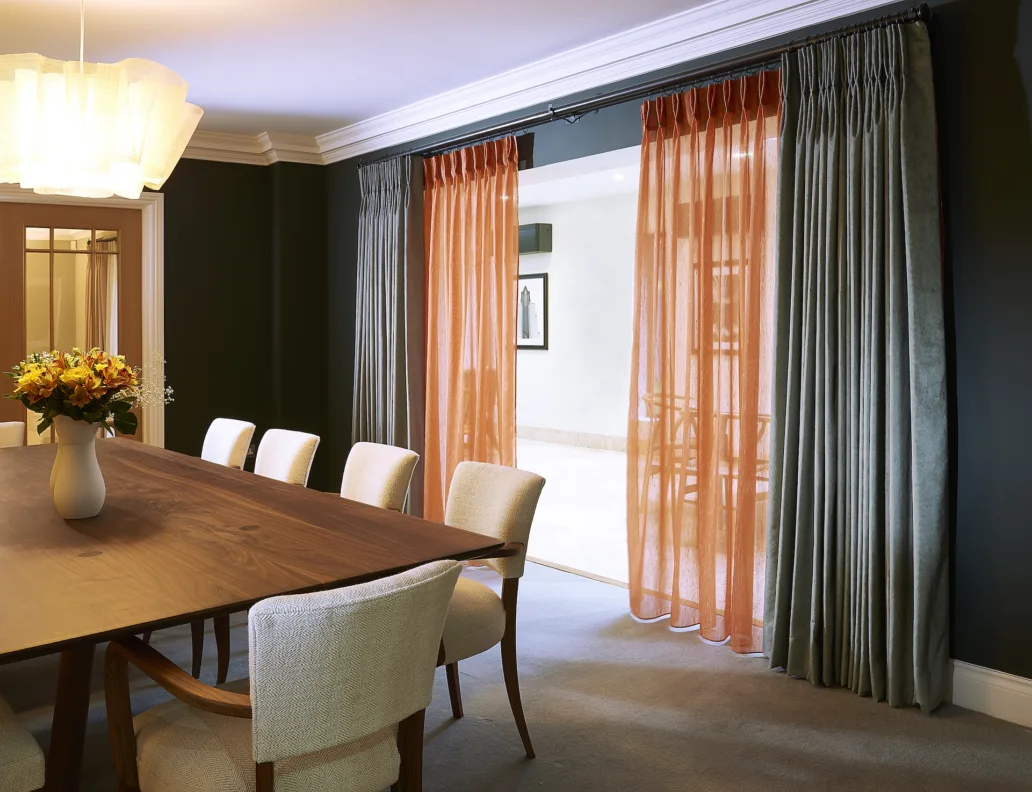 Double Pinch Pleat Voil and Curtains