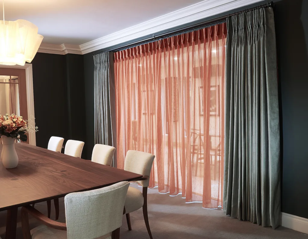 Double Pinch Pleat Voil and Curtains