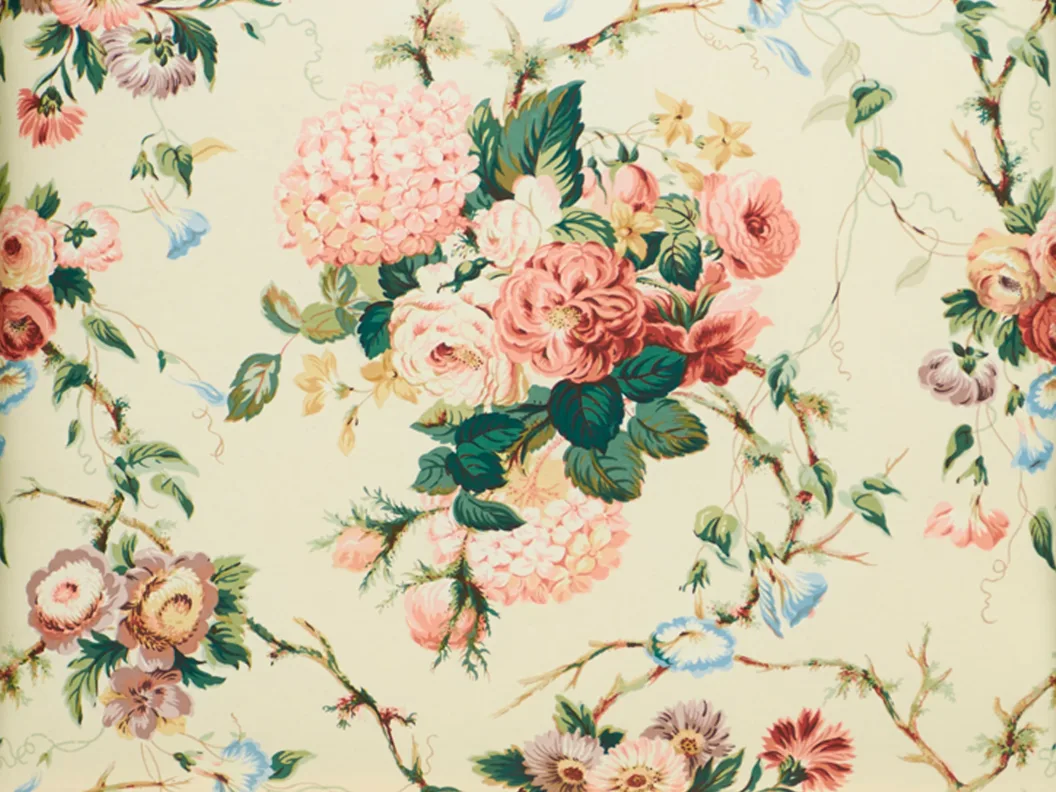 Reupholstered Floral Headboard