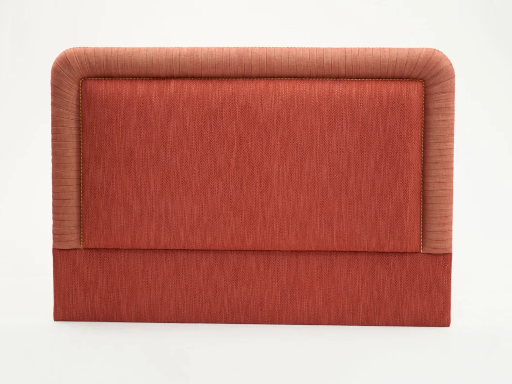 Bespoke Headboard in Red Fabric