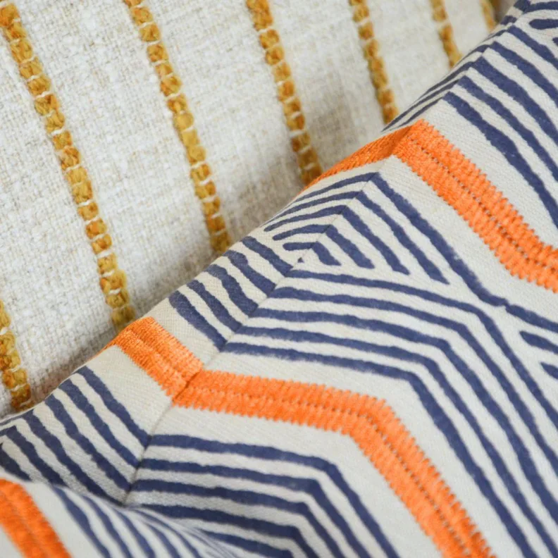 Sofa Reupholstered in Textured Woven Fabric